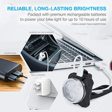 Load image into Gallery viewer, Vont &#39;Pyro&#39; Bike Light Set, USB Rechargeable, Super Bright Bicycle Light, Bike Lights Front and Back, Bike Headlight, 2X Longer Battery Life, Waterproof, 4 Modes (2 Cables, 4 Straps)
