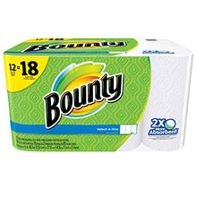 Load image into Gallery viewer, Bounty Select-A-Size Paper Towels, White, Giant Roll - 12 pk
