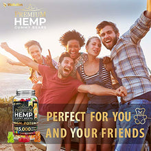 Load image into Gallery viewer, Hemp Gummies Premium 985,000 High Potency - Fruity Gummy Bear with Hemp Oil - Natural Hemp Candy Supplements for Pain, Anxiety, Stress &amp; Inflammation Relief - Promotes Sleep and Calm Mood
