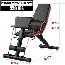 Load image into Gallery viewer, FLYFE Home Gym Adjustable Weight Workout Bench
