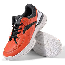 Load image into Gallery viewer, Women's Wide Width Court Shoes for Pickleball Tennis Extra Wide Sneaker for Plantar Fasciitis Flat Foot Swollen Foot with Arch Support (Orange, 8 Wide)
