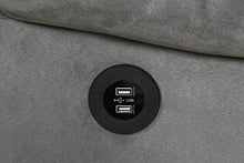 Load image into Gallery viewer, RelaxZen Longstreet Rocker Recliner with Massage, Heat and Dual USB ports, Gray

