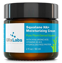 Load image into Gallery viewer, Pure Plant-Based Squalane HA+ Moisturizing Cream with Hyaluronic Acid – Organic ECOCERT Approved USDA Certified Squalane Derived from Sugarcane – Best Moisturizer For Face, Body &amp; Skin - 2 fl / 60 ml
