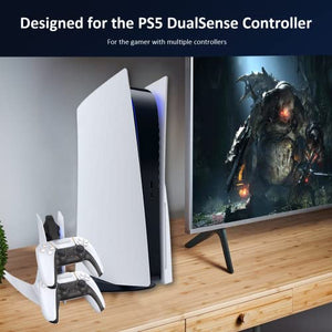 NexiGo PS5 DualSense Controller Charger Special Edition, Wireless Controller Charging Station with Dual USB C Ports, Dual USB Fast Charging Dock for Sony Playstation 5 Dualsense Controller