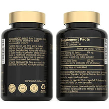 Load image into Gallery viewer, Panax Ginseng and Rhodiola Rosea 2000mg - Korean Ginseng High Strength 60 Capsules - Herbal Supplement for Men &amp; Women - Energy Complex with Ginseng Root Extract Standardized 7% Ginsenosides - US Made
