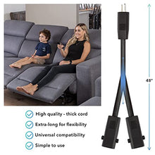 Load image into Gallery viewer, Dual Motor Power Supply Kit - Universally Compatible Power Supply for Electric Reclining Furniture - with Y Splitter Extension Cord &amp; 2-Pin Connector - 29V 2A Adapter for Loveseats, Chairs and Sofas
