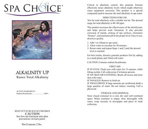 Spa Choice 472-3-4021 Alkalinity Up Hot Tub Chemical for Spas, 2-Pound