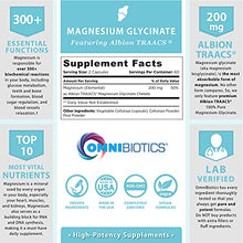 Load image into Gallery viewer, Magnesium Glycinate - 100% Pure Albion TRAACS Bisglycinate Chelate Supplement - 200 mg - 120 Vegetarian Capsules
