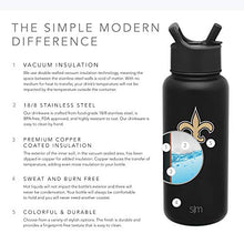 Load image into Gallery viewer, Simple Modern Officially Licensed NFL New Orleans Saints Water Bottle with Straw Lid | Vacuum Insulated Stainless Steel 32oz Thermos | Summit Collection | New Orleans Saints
