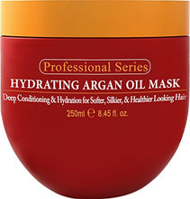 Load image into Gallery viewer, Hydrating Argan Oil Hair Mask and Deep Conditioner By Arvazallia for Dry or Damaged Hair - 8.45 Oz

