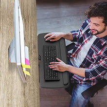 Load image into Gallery viewer, HUANUO Keyboard Tray Under Desk，360 Adjustable Ergonomic Sliding Keyboard &amp; Mouse Tray, 25&quot; W x 9.8&quot; D, Black
