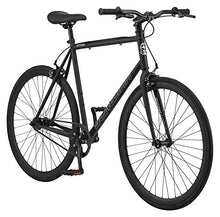 Load image into Gallery viewer, Schwinn Stites Fixie Adult Commuter Road Bike, Single-Speed, 58cm/Large Steel Stand-Over Frame, 700c Wheels, Flip-Flop Hub, Matte Black
