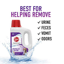 Load image into Gallery viewer, Hoover, White Paws &amp; Claws Deep Cleaning Carpet Shampoo with Stainguard, Concentrated Machine Cleaner Solution for Pets, 64oz Formula, AH30925, White
