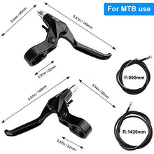 Load image into Gallery viewer, RUJOI Bike Disc Brake Kit, Aluminum Front and Rear Caliper, Full Aluminum Alloy Bicycle Brake Lever, 160mm Rotor, Mechanic Tool-Free Pad Adjuster for Road Bike, Mountain Bike
