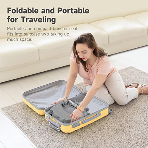 Load image into Gallery viewer, YOLEO High Chair for Toddlers Folding Compact Portable Booster Seat Babies/Kids Chair on Chair for Dining Table Camping (Grey)