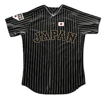 Load image into Gallery viewer, Shohei Ohtani 16 Japan Samurai Black Pinstriped Baseball Jersey Stitch (54)
