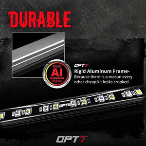 OPT7 60" Redline LED Tailgate Light Bar - TriCore LED - Weatherproof Rigid Aluminum No-Drill Install - Full Featured Reverse Running Brake Turn Signal