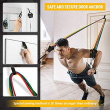 Load image into Gallery viewer, VANWALK Resistance Bands Set 11 PCS Gym Equipment Workout Bands for Home with Handles Ankle Straps Carry Bag Stackable Fitness Exercise Bands for Women Men Training, Home Workouts
