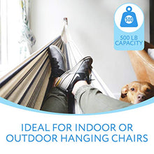 Load image into Gallery viewer, IMPRESA Hanging Chair/Hammock Chair Swivel Hook Snap - 500 LB Capacity - Outdoor/Indoor (500 LB Weight Limit)
