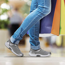 Load image into Gallery viewer, Orthofeet Best Bunions and Heel and Foot Pain Relief Orthopedic Arthritis Diabetic Women's Stretch Strap Shoes Joelle Grey
