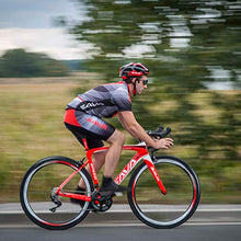 Load image into Gallery viewer, Carbon Road Bike, SAVA HERD6.0 T800 Carbon Fiber 700C Road Bicycle with 105 22 Speed Groupset Ultra-Light Carbon Wheelset Seatpost Fork Bicycle Black Red 52cm

