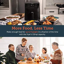 Load image into Gallery viewer, COSORI Smart WiFi Air Fryer 5.8QT(100 Recipes), Digital Touchscreen with 11 Cooking Presets for Air Frying, Roasting &amp; Keep Warm ,Preheat &amp; Shake Remind, Works with Alexa &amp; Google Assistant,1700W
