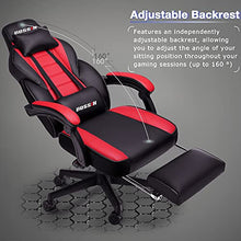 Load image into Gallery viewer, LEMBERI Video Game Chairs with footrest，Massage Gamer Chair，Big and Tall Gaming Chair 400lb Capacity，Gaming Chairs for Adults Teens，Racing Style Gaming Computer Chair with Headrest and Lumbar Support

