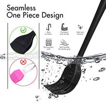 Load image into Gallery viewer, HOTEC Basting Brushes Silicone Heat Resistant Pastry Brushes Spread Oil Butter Sauce Marinades for BBQ Grill Barbecue Baking Kitchen Cooking BPA Free Dishwasher Safe (Black 2)
