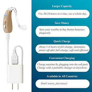 Banglijian Hearing Amplifier Rechargeable Ziv-201 High Quality Digital BTE Small Size