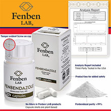 Load image into Gallery viewer, Fenben LAB Fenbendazol 444mg, Purity >99%, by Fenben Lab, Certified Third-Party Laboratory Tested, Analysis Report Included, 90 Caps
