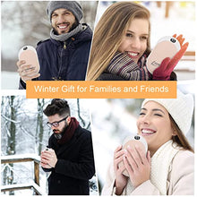 Load image into Gallery viewer, OUTTUO 12000mAh Hand Warmers Rechargeable, Electric Hand Warmer Power Bank, 17hrs Long Lasting Heat, 2 Levels, Outdoors, Raynauds, Heat Therapy (Pink)
