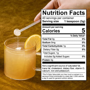 Sunwink Digestion Lemonade - Organic Lemon & Amla Powder for Digestion and Detox - Clean Superfood Powder for Lemon Water, Lemon Juice & Smoothies - No Added Sugar (40 Servings)