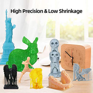 ANYCUBIC 3D Printer Resin, 405nm High Precision Fast Curing UV Photopolymer Resin for LCD 3D Printing, Grey 1kg