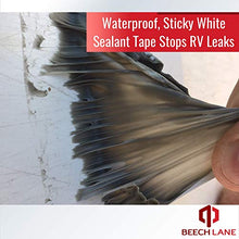 Load image into Gallery viewer, Beech Lane RV Roof and Leak Permanent Repair Tape 4&quot; x 50&#39;, Permanently Stops Camper Roof Leaks, UV and Weatherproof Sealant
