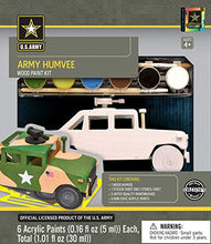Load image into Gallery viewer, MasterPieces U.S. Army Real Wood Acrylic Paint &amp; Craft Kit, Humvee, Dr. Toy'S 100 Best Winner, for Ages 4+, Assorted (21732)
