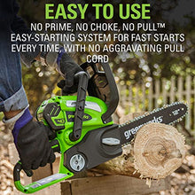 Load image into Gallery viewer, Greenworks 40V 12-Inch Cordless Chainsaw, 2.0Ah Battery and Charger Included
