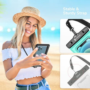 Syncwire Waterproof Phone Case, 2 Pack IPX8 Universal Waterproof Phone Pouch Underwater Dry Bag Compatible with iPhone 12 SE2 11 Pro XS Max XR X 8 7 6s Plus Galaxy S10 S9 Note 10 Google Pixel Up to 7"