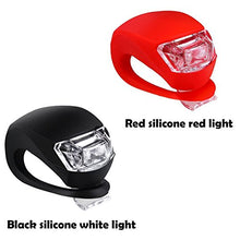 Load image into Gallery viewer, Malker Bicycle Light Front and Rear Silicone LED Bike Light Set - Bike Headlight and Taillight,Waterproof &amp; Safety Road,Mountain Bike Lights,Batteries Included (2pcs Red &amp; 2pcs Black)
