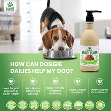 Load image into Gallery viewer, Doggie Dailies Bone Broth for Dogs, 16 FL OZ, Probiotics for Dogs to Support Proper Digestion &amp; Bowel Health, Tasty Chicken Dog Bone Broth Recipe Nourishes Natural Gut Bacteria
