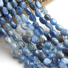 Load image into Gallery viewer, Love Beads Natural Stone Irregular Blue Kyanite Stone Beads 4-7mm Beads for Jewelry Making DIY Beads Bracelets 15inches
