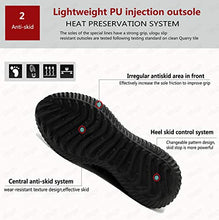 Load image into Gallery viewer, ulogu Steel Toe Sneakers for Men Women Breathable and Lightweight Safety Construction Work Shoes Black/Red
