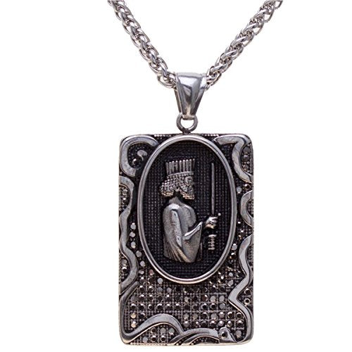 Asoodehdelan Silver Pt Persian Soldier Necklace Chain Iranian Parsi Gift Iran Persia Art (24
