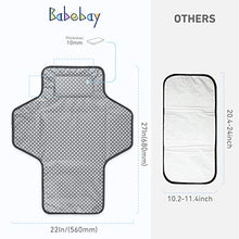 Load image into Gallery viewer, Portable Changing Pad for Baby|Travel baby changing pads for Moms, Dads|Waterproof Portable Changing Mat with Built-in Pillow|Excellent Baby Shower/Registry Gifts
