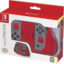Load image into Gallery viewer, Officially Licensed Nintendo Switch Joy-Con Action Pack Grip and Thumb Buttons – Red Textured Silicone
