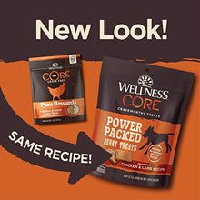 Load image into Gallery viewer, Wellness CORE Pure Rewards Natural Grain Free Jerky Bites Dog Treats, Chicken &amp; Lamb Recipe, 4-Ounce Bag
