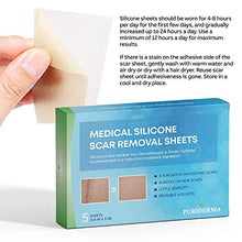 Load image into Gallery viewer, Puriderma Medical Silicone Scar Removal Sheets [Set of 5] - Fast &amp; Effective on Keloid, Surgery, Burn, Acne, C-Section Scars
