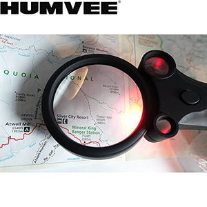 CampCo Humvee Magnifying Map Reader with Red Light and Fire Starter HMV-B-3M