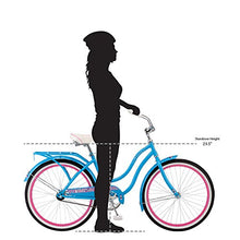 Load image into Gallery viewer, Schwinn Baywood Cruiser Bike, Featuring Steel Step-Through Frame and Single-Speed Drivetrain with Full Wrap Fenders, 24-Inch Wheels, Bright Blue
