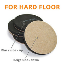 Load image into Gallery viewer, Felt Furniture Sliders Hardwood Floors X-PROTECTOR 24 PCS - Furniture Slider – Heavy Duty Felt Sliders Hard Surfaces - Move Your Furniture Easy &amp; Safely!
