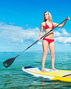 OCEANBROAD SUP Paddle Board Paddle 3 Pieces Adjustable Carbon Shaft Stand up Paddle with Bag